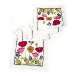 Red Poppy Table Runner | MacKenzie-Childs - Table Runners