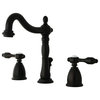 Kingston Brass Widespread Bathroom Faucet With Retail Pop-Up, Oil Rubbed Bronze