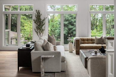 Living room - transitional living room idea in Other