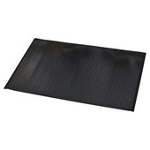 Evideco Black 31.5 in. L x 20 in. W Bamboo Rug Bath Mat Anti Slippery