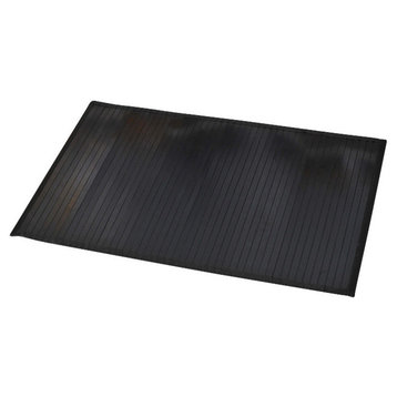 Bamboo Rug Bath Mat Anti Slippery 31.5 L x 20"W Black