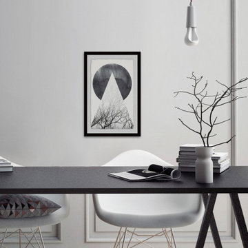"A Full Moon" Framed Painting Print