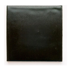 366 Satin Black (Satin Finish) - Handmade Ceramic Tile - Tile