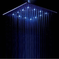 Sensor Controlled Automatic Shower- With Water Powered LED Shower Head - Showerheads And Body Sprays