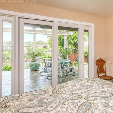 Fanciful Bedroom with New Sliding Glass Door - Renewal by Andersen Bay Area, San