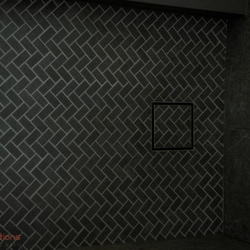 Natural Texture, Refined Contrast: One Thoughtful Vision in Two Bathrooms