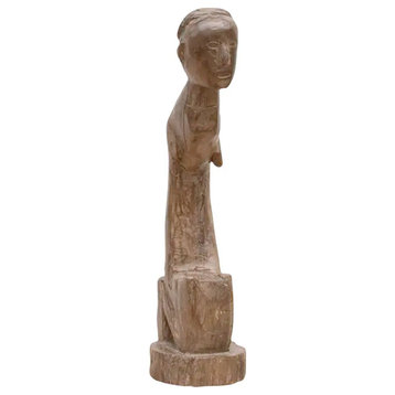 Early 20th Century Carved Wood Sculpture