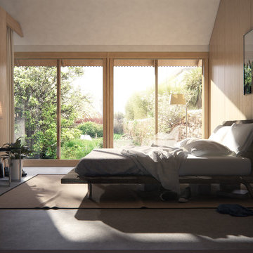 Extension dans un jardin