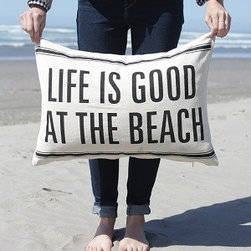 "LIFE IS GOOD AT THE BEACH" PILLOW - Products