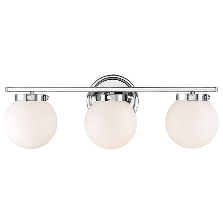3-Light Bath Bar, Chrome
