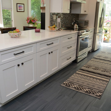 Olney, MD White and Blue Kitchen Remodel