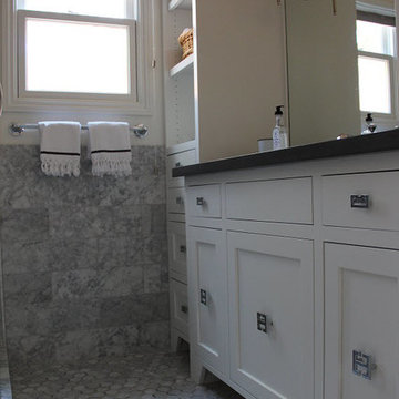 Cristin Bisbee Priest : Simplified Bee: Design Reveal - Marble Bathroom