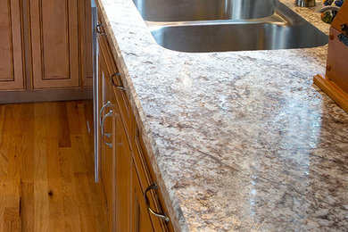 Example of a mountain style kitchen design in Other