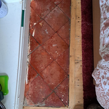 Multiple Neglected Quarry Tiled Floors Restored in Bournville