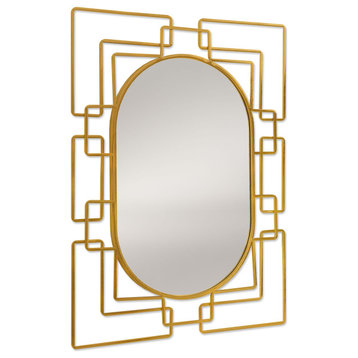 Deanna Gold Metal Mirror