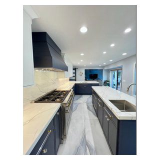 Beautiful Blue Kitchen - Contemporary - Kitchen - Detroit - by Linden ...