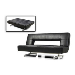 WILSHIRE FOLD-OUT LEATHERETTE SOFA BED - Sleeper Sofas