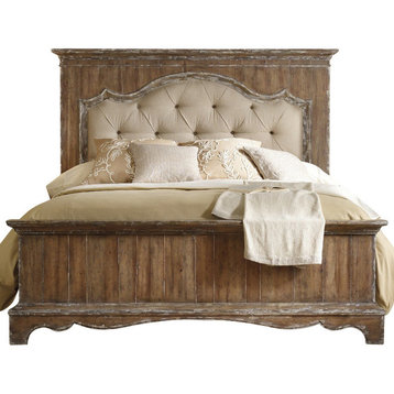 Hooker Furniture Chatelet King Upholstered Mantle Panel Bed