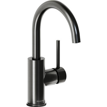 Elkay Avado 1.8 GPM 1 Hole Bar Faucet Black Stainless, LKAV3021BK