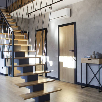 Дизайнерская лестница в стиле лофт