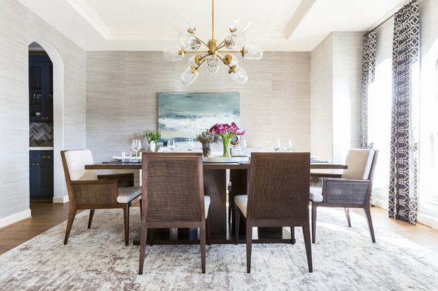 Transitional Dining Room by Marie Flanigan Interiors