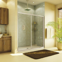 Fleurco Banyo Sevilla In-Line 57"-59" Frameless In-Line Pivot Door E5759 - Bath Products