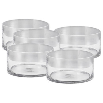Serene Spaces Living Clear Round Glass Bowl, Pack of 12