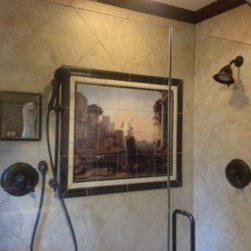 Lorrain Tile Mural Master Bath - Tile Murals