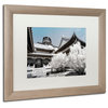 Philippe Hugonnard 'White Palace' Art, Birch Frame, White Matte, 20"x16"