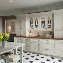 Stand alone kitchen cabinet on dining room side