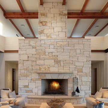 Inks Lake House living room