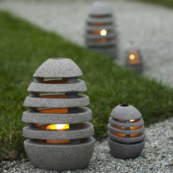 Stone Egg Candle Lanterns - VivaTerra - Candleholders