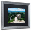 Philippe Hugonnard 'Great Wall XI' Art, Silver Frame, Black Matte, 20"x16"
