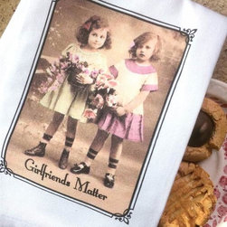 Girlfriends Matter Tea Towel - Dish Towels