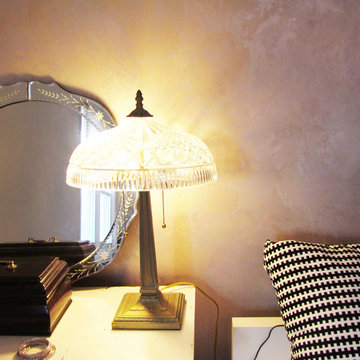 Venetian Plaster Metallic finish for a Master Bedroom