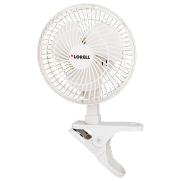 Lorell Personal Fan, 152.4 Mm Diameter, 2 Speed, Adjustable Tilt Head