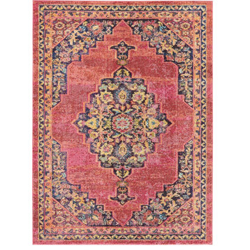 Nourison Passionate Area Rug, Pink Flame, 6'7"x9'6"