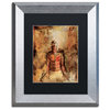 Joarez 'Totally Surrender' Framed Art, Silver Frame, 11"x14", Black Matte