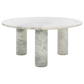 Safavieh Couture Giabella Marble Coffee Table, White