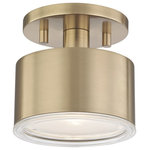 Mitzi by Hudson Valley Lighting - Nora LED Flush Mount Aged Brass Finish Clear Glass - We get it. Everyone deserves to enjoy the benefits of good design in their home-and now everyone can. Meet Mitzi. Inspired by the founder of Hudson Valley Lighting's grandmother, a painter and master antique-finder, Mitzi mixes classic with contemporary, sacrificing no quality along the way. Designed with thoughtful simplicity, each fixture embodies form and function in perfect harmony. Less clutter and more creativity, Mitzi is attainable high design.