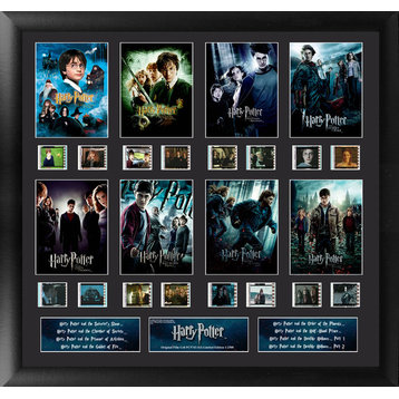 Harry Potter Movie Collection Montage Framed FilmCell Wall Art