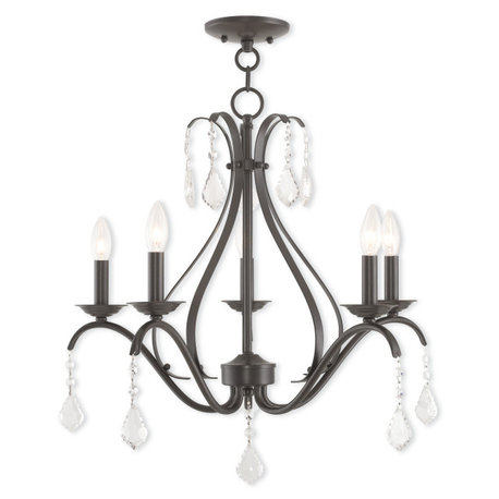 LIVEX LIGHTING 40845-92 Caterina 5-Light Chandelier, English Bronze