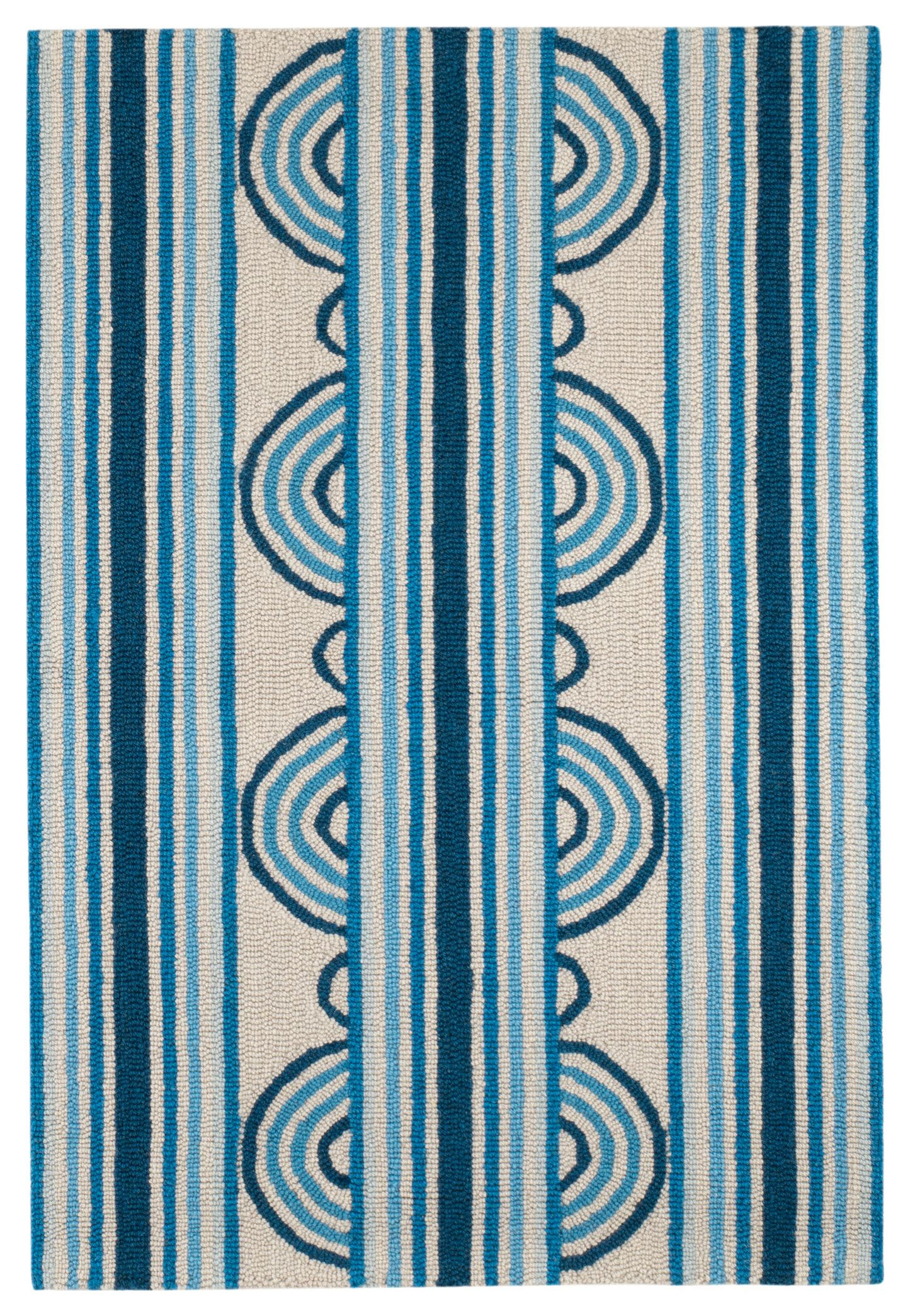 Colorful Button Area Rug Button Hand Micro Hooked Wool Rug, 3' x 5' - Contemporary - Area Rugs ...