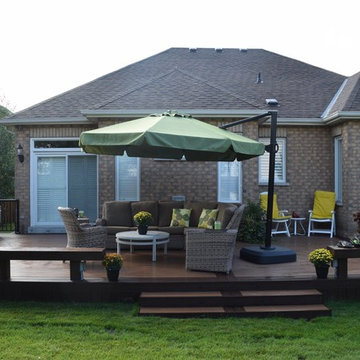 Some custom decks built by Hickory Dickory Decks using Armadillo decking.