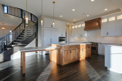 Elegant kitchen photo in Calgary
