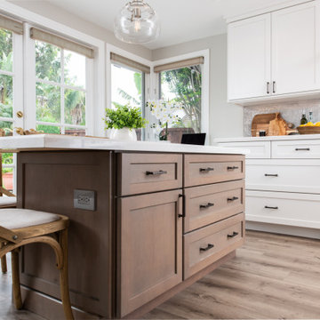 Lower Kitchen Island in Remodel for Universal Design
