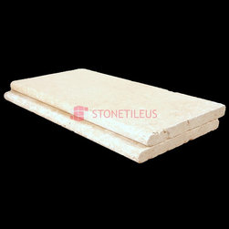 super light bullnose travertine pool copings 16x24 - Wall And Floor Tile