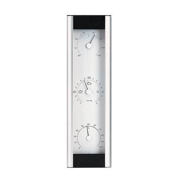 Weather Station Android Barometer Aluminum Silver, White