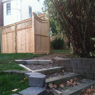 West Hartford | Cedar Tongue & Groove Lattice Top Estate Fence