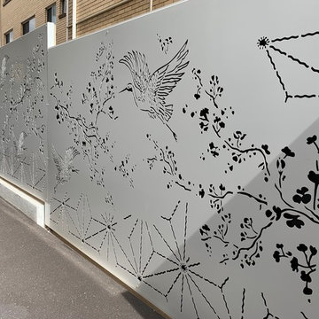 Luxury Brisbane Home - Japanese Inspired Outdoor Privacy Screens